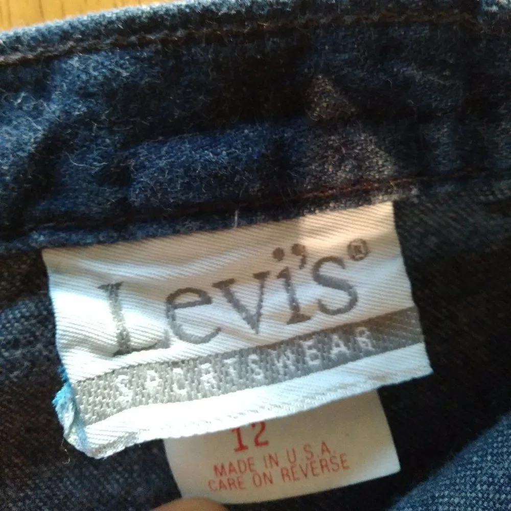 Vintage Levi's Sportswear Tapered Denim Blue Jeans